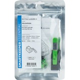 SMARTKEEPER ESSENTIAL RJ11 Port Lock (MNL04) + Lock Key Mini (U04), Einsteckschloss Farbcode Grün, 4 Stück + 1 Schlüssel
