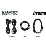 iiyama G-Master GB2741HSU-B1 Black Hawk, Gaming-Monitor 68.6 cm (27 Zoll), schwarz (matt), FullHD, IPS, HDMI, DP, Free-Sync, USB-Hub, Höhenverstellung, 144Hz Panel