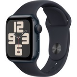 Apple Watch SE (2023), Smartwatch dunkelblau/dunkelblau, 40 mm, Sportarmband, Aluminium