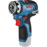 Bosch Akku-Bohrschrauber GSR 12V-35 FC Professional, 12Volt blau/schwarz, 2x Li-Ionen Akku 3,0Ah, mit FlexiClick Aufsätzen, L-BOXX