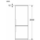 Bosch KGN492LAF Serie 4, Kühl-/Gefrierkombination silber