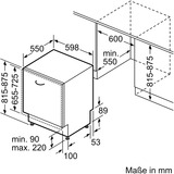 Bosch SMV4EAX28E Serie 4, Spülmaschine weiß, 60 cm, Home Connect