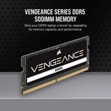 Corsair SO-DIMM 32 GB DDR5-5600 (1x 32 GB), Arbeitsspeicher schwarz, CMSX32GX5M1A5600C48, Vengeance