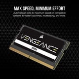 Corsair SO-DIMM 32 GB DDR5-5600 (1x 32 GB), Arbeitsspeicher schwarz, CMSX32GX5M1A5600C48, Vengeance