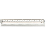 Digitus Modulares Patch Panel, 24-Port, unbestückt, Rack Mount, Patchpanel grau, 1 HE, für Keystone-Module