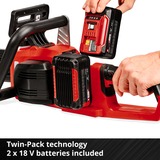 EINHELL Professional Akku-Kettensäge GP-LC 36/35 Li - Solo, 36Volt (2x18V) rot/schwarz, ohne Akku und Ladegerät