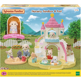 EPOCH Traumwiesen Sylvanian Families - Erlebniskindergarten Sandkasten und Pool mit Figur 