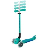 GLOBBER Primo Foldable Plus Lights, Scooter türkis/dunkelblau