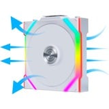 Lian Li UNI FAN SL120 Wireless Reverse, Gehäuselüfter weiß, 124.5 mm