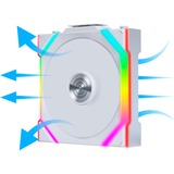 Lian Li UNI FAN SL120 Wireless, Gehäuselüfter weiß, Reverse, 124.5 mm
