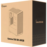 Ocypus Gamma C60 ARGB , Tower-Gehäuse schwarz, Tempered Glass
