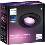 Philips Hue White & Color Ambiance Centura Einbauspot, LED-Leuchte schwarz, rund