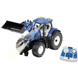 SIKU CONTROL32 New Holland T7.315 mit Frontlader und Bluetooth-Fernsteuermodul, RC blau/schwarz, 1:32