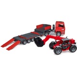 bruder 02774 MAN TGA Tieflader mit Manitou Teleskoplader MLT 633, Modellfahrzeug 