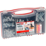fischer EASY Box Universaldübel UX mit Schrauben hellgrau, 252-teilig, mit Schrauben