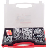 fischer EASY Box Universaldübel UX mit Schrauben hellgrau, 252-teilig, mit Schrauben
