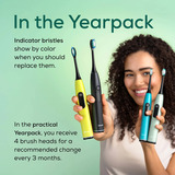 Beurer SC Bürstenköpfe Premium Whiten Green Planet, Aufsteckbürste schwarz, 4er Pack