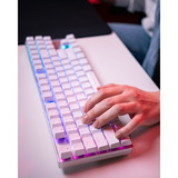 CHERRY XTRFY MX 8.2 Pro TMR Wireless, Gaming-Tastatur weiß, DE-Layout, Cherry MK Crystal