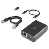 Digitus Gigabit Ethernet PoE-Splitter, 802.3bt, 51 Watt schwarz