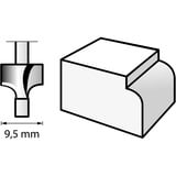 Dremel HSS Abrundfräser mit Anlaufzapfen Ø 9,5mm (612) 1 Stück, Schaft Ø 3,2mm
