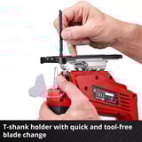 EINHELL Power X-Change Akku-Stichsäge TC-JS 18 Li-Solo, 18Volt rot/schwarz, ohne Akku und Ladegerät