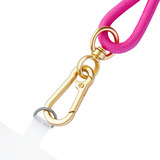 Intenso Handykette und Lade-/Datenkabel Cell Phone Charging Lanyard neon-pink, 1,65 Meter, USB-C, PD3.0 / QC4.0, Nylon