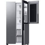 SAMSUNG RH69B8920S9/EG RS8000, Side-by-Side edelstahl/silber, Food Showcase Tür, Beverage Center, Festwasseranschluss