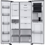 SAMSUNG RH69B8920S9/EG RS8000, Side-by-Side edelstahl/silber, Food Showcase Tür, Beverage Center, Festwasseranschluss