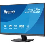 iiyama ProLite XU2793HSU-B7, LED-Monitor 68.6 cm (27 Zoll), schwarz (matt), FullHD, IPS, USB-Hub, HDMI, DP, 100Hz Panel