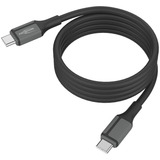 Ansmann Silikonkabel USB-C auf USB-C schwarz, magnetisch, 120cm