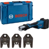 Bosch Professional Akku-Presswerkzeug GPT 18V-32 Professional solo, 18Volt, Kit TH, Pressmaschine blau, ohne Akku und Ladegerät, 3 Pressbacken Standard TH, in L-BOXX