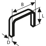 Bosch Professional Feindrahtklammern, Typ 53, 8/11,4mm, Clip 5.000 Stück