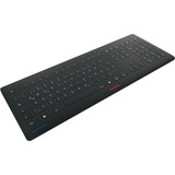 CHERRY STREAM PROTECT KEYBOARD WIRELESS, Tastatur schwarz, DE-Layout, SX-Scherentechnologie