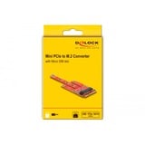 DeLOCK Konverter Mini PCIe > M.2 Key B Slot + Micro SIM Slot, Schnittstellenkarte 