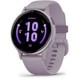 Garmin vívoactive 5, Smartwatch orchidee/orchidee metallic, 42 mm, Silikon-Armband