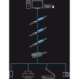 Lindy USB 3.2 Gen 1 Aktivhub Pro, USB-A Stecker > 3x USB-A Buchse, USB-Hub schwarz, 10 Meter