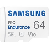 Samsung PRO Endurance 64 GB microSDXC (2022), Speicherkarte weiß, UHS-I U1, Class 10, V10
