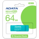 ADATA UC310 ECO 64GB, USB-Stick grün, USB-A 3.2 Gen 1