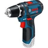 Bosch Professional Akku-Bohrschrauber GSR 12V-15 Professional solo, 12Volt blau/schwarz, ohne Akku und Ladegerät, L-BOXX