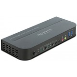 DeLOCK HDMI KVM Switch 4K 60 Hz mit USB 3.0 und Audio, KVM-Switch schwarz