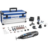 Dremel Akku-Multifunktions-Werkzeug 8240-5/65, 12Volt schwarz/grau, Li-Ion-Akku 2Ah, 65-teiliges Zubehör, Alu-Koffer