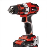 EINHELL Akku-Bohrschrauber TE-CD 18/40-1 Li, 18Volt rot/schwarz, 2x Li-Ion-Akku 1,5Ah, im Koffer