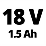 EINHELL Akku-Bohrschrauber TE-CD 18/40-1 Li, 18Volt rot/schwarz, 2x Li-Ion-Akku 1,5Ah, im Koffer