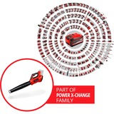 EINHELL Professional Akku-Laubbläser GE-LB 36/210 Li E - Solo, 36Volt (2x18V) rot/schwarz, ohne Akku und Ladegerät