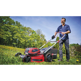 EINHELL Professional Akku-Rasenmäher GP-CM 36/52 S Li BL, 36Volt (2x18Volt) rot/schwarz, 4x Li-Ionen Akku 5,2Ah, mit Hinterradantrieb Vario Speed