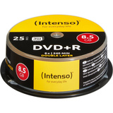 Intenso DVD+R DL 8,5 GB, DVD-Rohlinge 8fach, 25 Stück