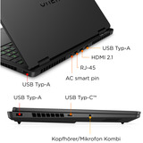 OMEN 16-ap0192ng, Gaming-Notebook schwarz, AMD Ryzen 9 8940HX, NVIDIA GeForce RTX 5070, 16 GB DDR5, 1 TB (1 TB SSD), ohne Betriebssystem