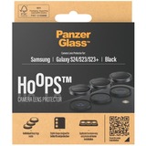 PanzerGlass Hoops Kameraschutz, Schutzfolie schwarz/transparent, Samsung Galaxy S24, S23, S23 Plus