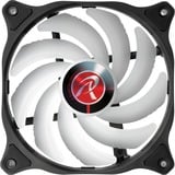 RAIJINTEK EOS 12 RBW ADD -2 120x120x25, Gehäuselüfter schwarz/transparent, 2 Stück, inkl. 8-Port Hub, Fernbedienung, 120 mm