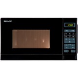 SHARP R242BKW, Mikrowelle schwarz